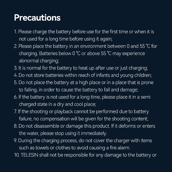 TELESIN NP-BX1 multifunctional charging box