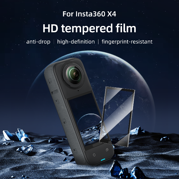 TELESIN For Insta360 X4 HD tempered film