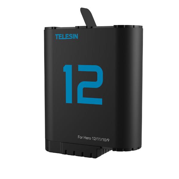 TELESIN G12 Standard Dual-Arc Battery For Hero 12/11/10/9