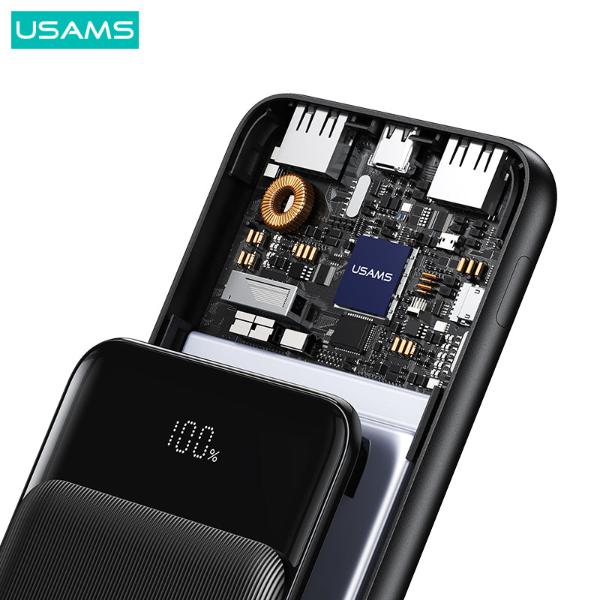 USAMS 20000mAh 3 Ports Digital Display Power Bank