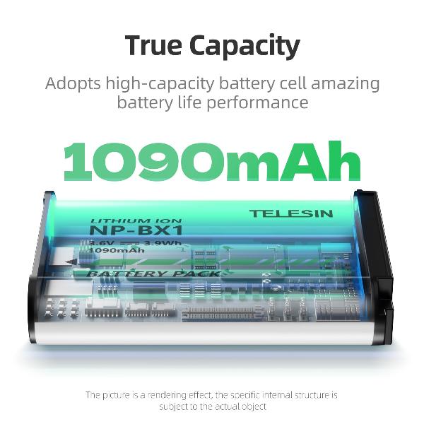 TELESIN NP-BX1 Camera Battery