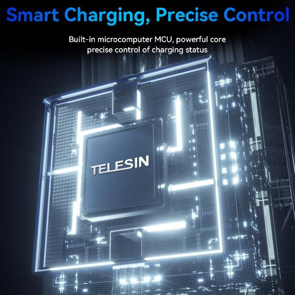 TELESIN Stamina Battery Fast Charging Kit For Hero 12/11/10/9