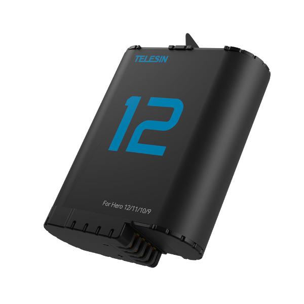 TELESIN G12 Standard Dual-Arc Battery For Hero 12/11/10/9