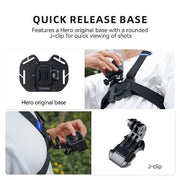 TELESIN VEST CHEST BELT  Vest-style | Quick release | Easy to adjust POV