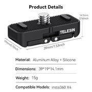 TELESIN For lnsta360×4 Dual Mount Adapter