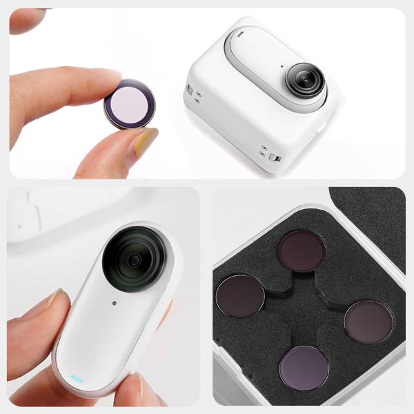 TELESIN Photographer's Exclusive Filter Set For Insta360 Go3/2 CPL+ND8+ND16+ND32