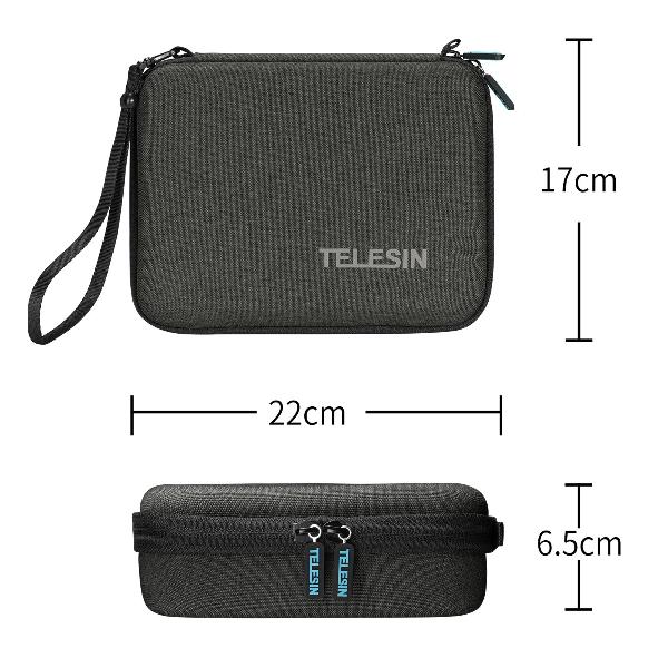 TELESIN Sport Camera Accessories Storage Bag