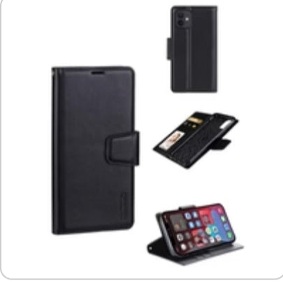 Hanman Mill Series Leather Wallet Flip case iPhone  14/14plus/14pro/14 promax/15/15plus/15promax /16/16plus/16pro/16promax