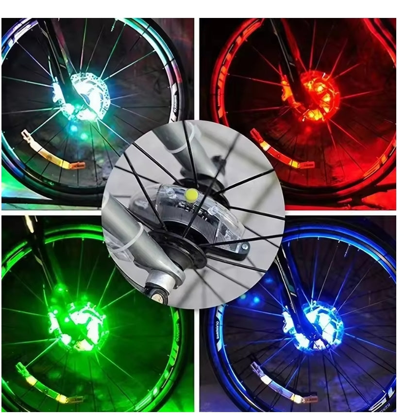 colorful cycling hub light