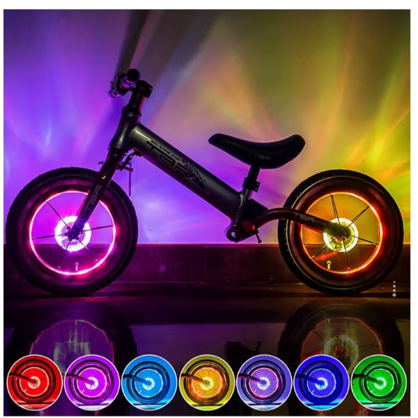 colorful cycling hub light