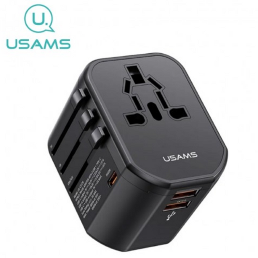 USAMS 20W DUAL USB+C UNIVERSAL TRAVEL CHARGER(US-CC179)