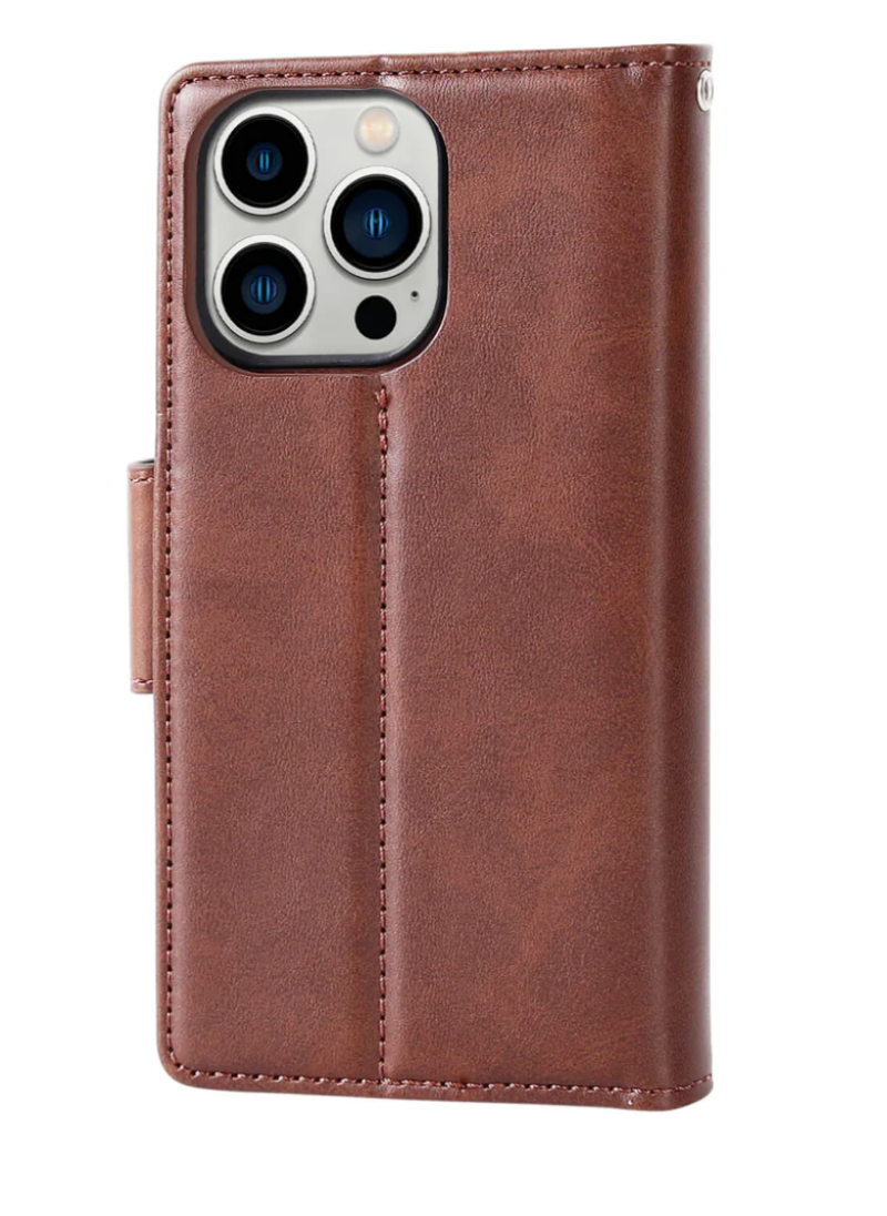 Hanman Miro Leather 2-in-1 Wallet Case with Magnetic Back iPhone. 11/13/13Pro/13ProMax/14/14plus/14pro/14 promax/15/15plus/15promax/16/16plus/16pro/16promax