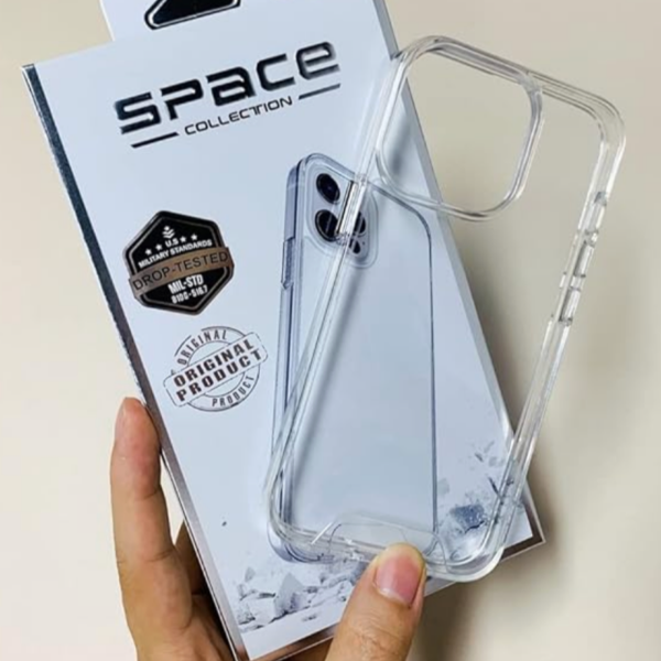 Space Collection Rigida Resistente Compativel iPhone 13/13Pro/13ProMax/14Plus/14 ProMax Clear