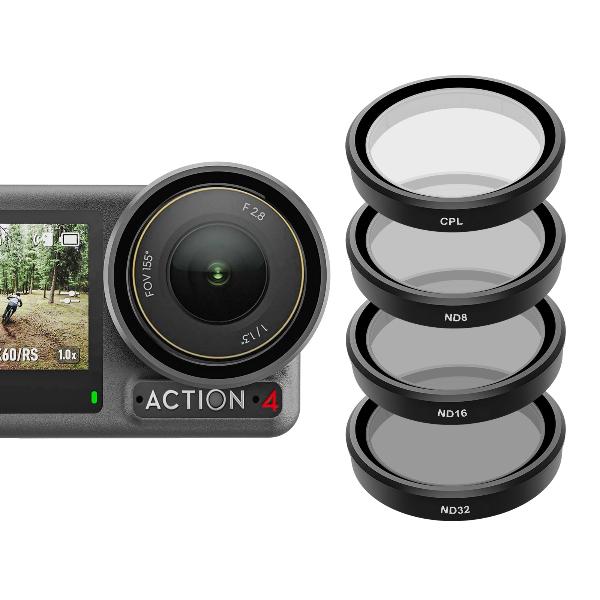 TELESIN For Action 4/3 CPL+ND Filter Set CPL | ND8 | ND16 | ND32